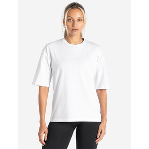 T-shirt pour femme en coton biologique 100% Col rond Yoga Workout Tee Manches courtes Respirant Séchage rapide Couleurs personnalisées Hiver - Product Image 1