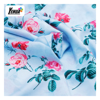 Tissu d'habillement tissé en rayonne 100% viscose pour robe femme, imprimé numériquement