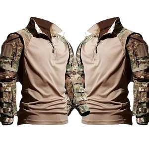 Conjuntos tácticos al aire libre para hombre, uniforme de caza resistente al desgaste, sudadera + pantalón cargo multibolsillo, 2 uds., conjunto de combate impermeable - Product Image 3
