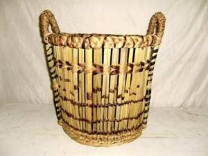 Economically Priced Handwoven Water Hyacinth <b>Woven</b> <b>Baskets</b> Tray Comfortable Handle for Bedroom Living Room Bathroom Organization - Product Image 2