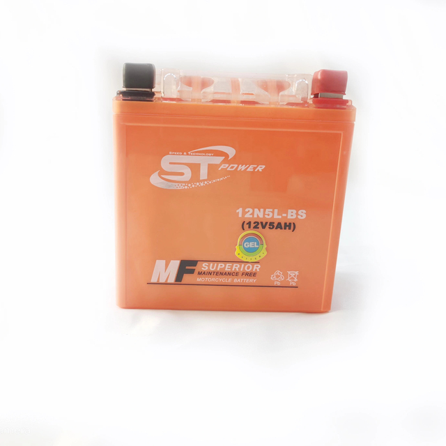 12N5L 12V5AH Maintenance Free Gel Battery for Motorcycle High Quality Battery