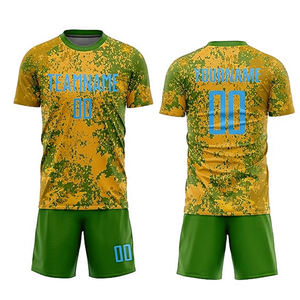 Nouveaux ensembles d'uniformes d'entraînement de maillot de football pour adultes coupe automatisée maillots et hauts de football d'équipe vêtements de football - Product Image 1