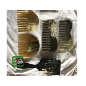 HIGH QUALITY BUFFALO HORN <b>COMB</b> MASSAGE HAIR CARE NATURAL HANDHELD <b>WIDE</b> TOOTH <b>COMB</b> TOOL HOME USE FROM 99 GOLD DATA - Product Image 4
