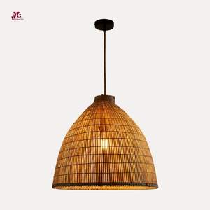 Wholesale <b>Rattan</b> Bamboo Lampshade Natural Bamboo <b>Pendant</b> Light for Home Kitchen Hotel Decoration - Product Image 2