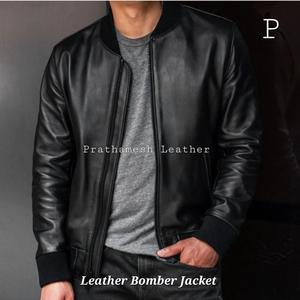 Chaqueta de cuero de diseñador para hombre para uso diario de calidad superior con forro interior suave Opciones de temporada de invierno Exportación a granel - Product Image 5