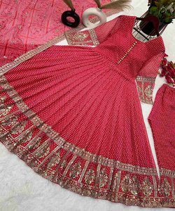 Gorgeous Stone Work Casual Wear seda Salwar Kameez con tradicional Dori Detailing Office Elegance - Product Image 6