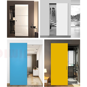 Système de quincaillerie SS304 en gros <span class=keywords><strong>Rail</strong></span> de <span class=keywords><strong>porte</strong></span> caché Portes coulissantes en bois magiques invisibles sans <span class=keywords><strong>rail</strong></span> pour <span class=keywords><strong>porte</strong></span> de poche miroir - Product Image 3