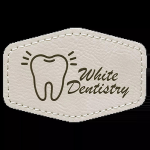 Parche de piel sintética blanco personalizado para sombreros, etiqueta vaquera de piel sintética, parche impreso para sublimación de hierro, parche de piel en blanco para sombreros y ropa - Product Image 2