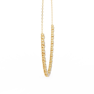 Magnifique collier pour femme en or 18 carats avec diamants de laboratoire - Product Image 3
