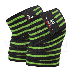 Productos de Venta caliente Rodillera Fitness Levantamiento de pesas Rodillera Correa Algodón elástico material de calidad duradera Squats Heavy Duty Wraps - Product Image 4
