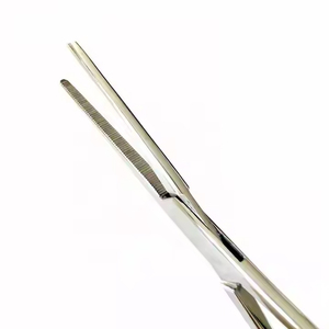 คีมหลอดเลือดกันยุงโค้งงอและตรงหยักสแตนเลสมาตรฐานความปลอดภัยของโมลใช้ในการผ่าตัดด้วยมือ - Product Image 3