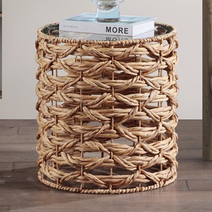 Mesa auxiliar de jacinto de agua tejida retorcida hecha en Vietnam materiales ecológicos muebles para el hogar Decoración del hogar al por mayor - Product Image 6