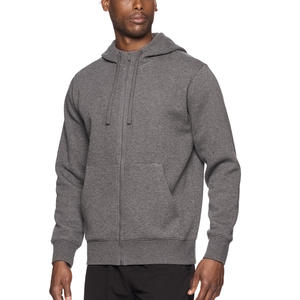 Sudadera con capucha y cremallera para hombre, ajuste personalizado, tela de mezcla de algodón suave, Impresión de logotipo bordado, Etiqueta Privada, ropa de moda, opciones OEM - Product Image 2