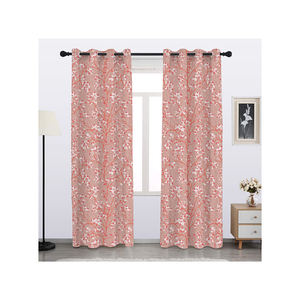 Revendeur de vente en gros de rideaux décoratifs de fenêtre de maison personnalisés prêts à l'emploi de conception de fleurs de cerisier multicouche vibrante de qualité supérieure - Product Image 5