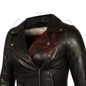 Vente chaude, veste en cuir pour femmes de haute qualité, sur mesure, meilleur fabricant, vestes en cuir tendance pour femmes - Product Image 2