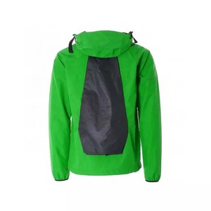 Chaquetas de lluvia hechas a medida para hombres Diseño de logotipo personalizado Deportes Invierno Color sólido Media cremallera Nylon Hombre Chaquetas de calle principal - Product Image 2