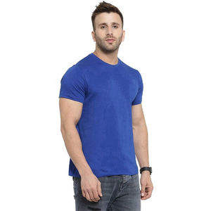 Haute qualité 100% coton microfibre hommes O cou à manches courtes T-Shirt d'été couleur personnalisée - Product Image 4