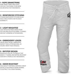 ชุดผ้าฝ้าย preshrunk Jitsu GI น้ำหนักเบาซักได้เสื้อศิลปะการต่อสู้แบบปรับแต่งได้สำหรับผู้ใหญ่ - Product Image 5