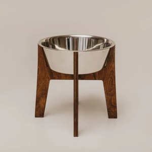 Handcrafted Wholesales Wood Single <b>Bowl</b> <b>Stand</b> Raised Pet <b>Bowls</b> Dog Supplies Made in Vietnam - Product Image 5