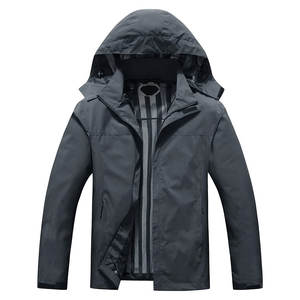 Veste coupe-vent haut de gamme pour homme, hiver, coupe slim, à capuche, col montant, personnalisable, imperméable, respirante, séchage rapide, fabricant OEM, haute qualité - Product Image 1