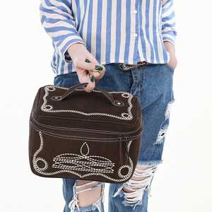 กล่องเก็บของหนังกลับแบบตะวันตกกล่องหนังวัวแท้กล่องนิรภัยหนังวัวแท้กล่องจัดระเบียบหนังและหนังวัวสำหรับเดินทาง - Product Image 5