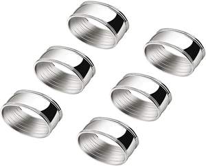 Anillo de acero inoxidable para servilletas, anillo para servilletas de diseño moderno, precio asequible, nuevo - Product Image 3