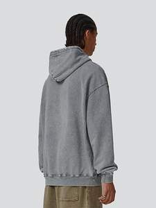 OEM diseño personalizado de las mujeres de manga larga pulóver sudadera de gran tamaño de lana con capucha para el invierno de marca privada de fábrica al por mayor - Product Image 3