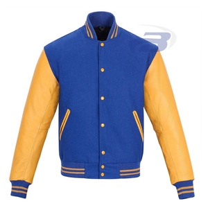Veste universitaire d'hiver unisexe de haute qualité en polyester/coton, style baseball avec logo personnalisé - Product Image 1