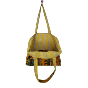 Bolso de Mano Acolchado de Algodón para Mujer, Bolsa Grande Ecológica, Reversible, para Fiesta EN LA Playa, Estilo Indio - Product Image 3