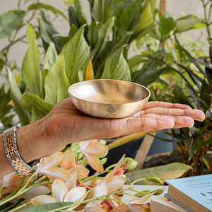 Assiette à fruits et à riz en laiton pur, élégante, de style chinois traditionnel, finition mate, gaufrée, pour usage domestique et hôtelier, personnalisable - Product Image 5