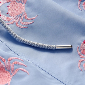 Shorts de Baño Azul Claro para Hombre, Secado Rápido, Tela Suave, Cintura Elástica - Product Image 5