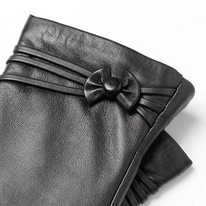 ถุงมือหนังแท้สำหรับเล่นกีฬาฤดูหนาวถุงมือหนัง PU 100% ออกแบบได้ตามต้องการ - Product Image 4