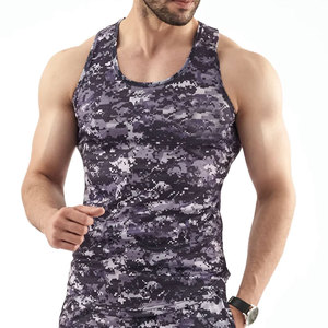 Couleur unie grande taille respirant Gym entraînement sans manches hommes débardeur prix de gros haute qualité Logo personnalisé hommes débardeurs - Product Image 1