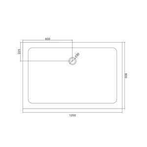 Receveur de douche rectangulaire Koricini au design italien 120x80 en acrylique blanc ABS pour salle de bain - Product Image 6