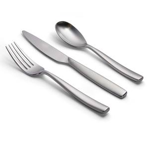 Couverts de Banquet de Mariage en Acier Inoxydable Plaqué Argent Réutilisables de Luxe Argenterie avec Manche Plat Ensemble Cuillère et Fourchette - Product Image 5