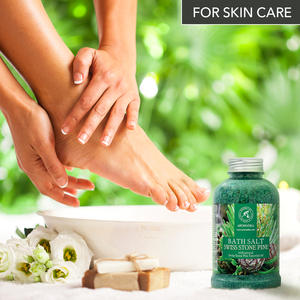 Aromatika para Baño Corporal con Sal Marina Natural de Pino, 600g, con Aceite Esencial Tonificante para una Relajación Profunda - Product Image 6