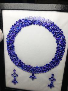 รูปแบบ Tanzanite อุ่นธรรมชาติที่สวยงามสำหรับสร้อยคอและต่างหูพลอยตัดแบบผสม tanzania ORIGIN AAA คุณภาพดีเยี่ยม - Product Image 6