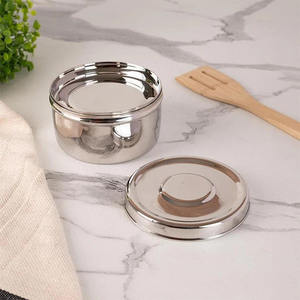 ขวดโหลสแตนเลสสตีลคริสตัลกันอากาศสำหรับใช้ในบ้านที่เก็บได้อย่างเรียบเนียนและแข็งแรงเพื่อความสดใหม่อย่างยั่งยืนสำหรับมื้อกลางวัน - Product Image 1