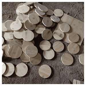 Planche à découper en bambou, planche ronde en bois de bambou pour hacher, trancher et servir des charcuteries, pour les hôtels, fabrication vietnamienne - Product Image 3