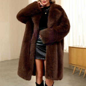 Manteau en fourrure de haute qualité, finition lisse et douce, port confortable, vêtement d'extérieur élégant pour l'hiver, pour les voyages et les activités quotidiennes - Product Image 4