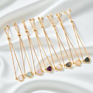 สร้อยข้อมือทำด้วยมือเงิน925ล้านล้านฝาสร้อยอัญมณีสีชมพูแบบปรับได้เครื่องประดับผู้หญิงจำนวนมาก - Product Image 2