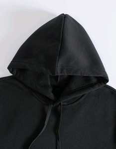 Sweat à capuche d'hiver pour homme 480 GSM 3D Embroidery Stonewashed Printed Fleece Fabric - Product Image 2