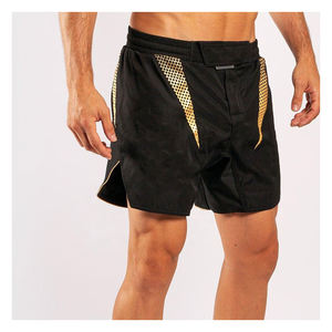 กางเกงขาสั้น MMA แบบยืดได้เองพิมพ์ลายโลโก้ตามสั่ง - Product Image 4