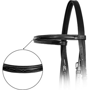 Chasseur Bride avec Rênes Lacées Fantaisie Cousu Anglais Snaffle Bride Culotte Premium Rembourré En Cuir Chasseur Jumper Bride - Product Image 6