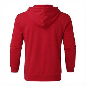 เสื้อฮู้ดผู้ชายแฟชั่นสีบล็อก แขนแร็กแลน ตัดต่อผ้า สไตล์สตรีทแวร์ พร้อมโลโก้สั่งทำ - Product Image 2