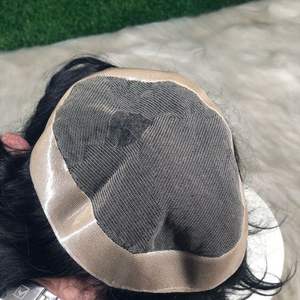 ระบบแพทช์ของผู้ชาย Los Angeles วิกผมอินเดียเลมีผมตรงสไตล์คลื่นลึก - Product Image 1