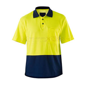 T-shirt de polo de sécurité haute visibilité pour le travail T-shirt de polo de sécurité durable et confortable avec bande réfléchissante - Product Image 1