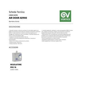 Barriera d'aria commerciale Vortice AD900 90cm con lamelle regolabili per la gestione delle porte - Product Image 4
