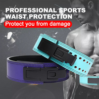 Ceinture de Powerlifting en Cuir Personnalisée pour Soulevés de Terre - Ceinture de Musculation Professionnelle de 40 mm pour la Protection en Salle de Sport