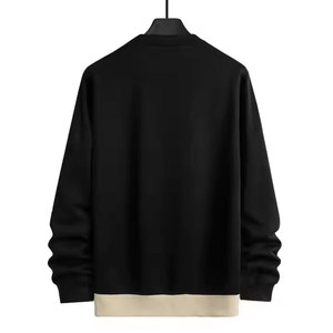 Sweat-shirt en coton mélangé avec logo personnalisé Sweat-shirt grande taille pour homme Sweat-shirt de style unique à vendre - Product Image 2